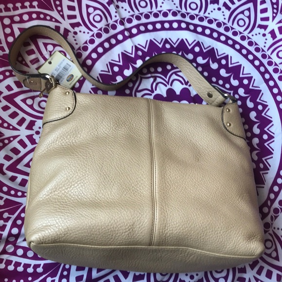NWT Fossil Shimmering Yellow Purse - Picture 3 of 7